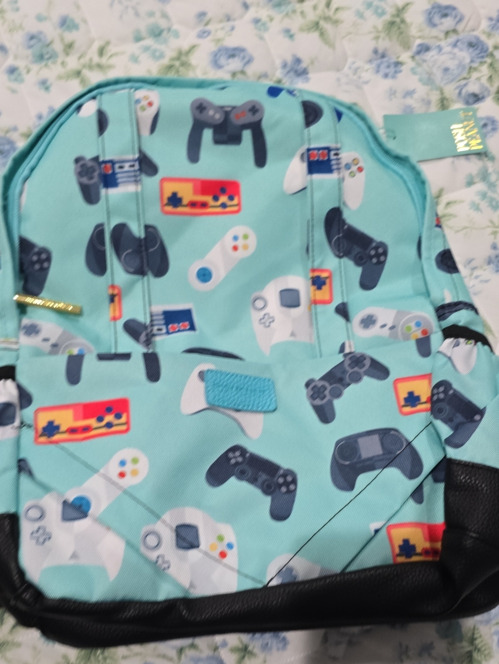 Posh Peanut Mint Video Game Controllers Backpack